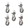 Tibetan Style Alloy Kitten Pendant Settings for Enamel LS-PALLOY-A15359-AS-NF-1