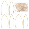 CREATCABIN 80Pcs Brass Earring Hooks KK-CN0002-32-1