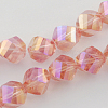 Electroplate Glass Beads Strands EGLA-R031-4mm-21-1