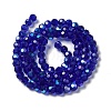 Electroplate Transparent Glass Beads Strands EGLA-A035-T6mm-L06-2
