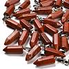Natural Red Jasper Pendants G-Z067-07P-11-1