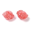 Synthetic Shell Dyed Carved Beads SHEL-H005-13-2