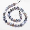 Natural Fire Crackle Agate Bead Strands G-K166-07F-8mm-02-3