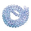 Baking Paint Transparent Glass Beads Strands LS-DGLA-A035-T10mm-A06-3