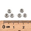 Rack Plating Brass Crystal Rhinestone Rondelle Space Beads RB-D303-P-2