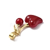 Brass Resin Pendants LS-KK-D383-01G-02-2