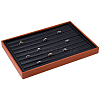 Rectangle Wood Finger Rings Display Trays RDIS-WH0011-40-1
