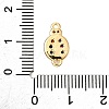 Brass Micro Pave Colorful Cubic Zirconia Links KK-D356-18G-3