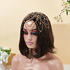 1Pc Rhinestone Mesh Headpiece Cap OHAR-WR0001-03G-4
