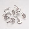 Brass Leverback Earring Findings KK-H023-P-1