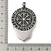 316 Surgical Stainless Steel Pendants STAS-Z073-75AS-01-3