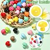 50Pcs Opaque Acrylic Beads OACR-CJ0002-65-3