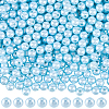 Spray Painted ABS Plastic Imitation Pearl Beads OACR-PA0001-38B-02-1