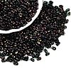 Picasso Spray Painted Glass Seed Beads SEED-T006-04-14-3
