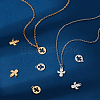 8Pcs 2 Style Ion Plating(IP) 304 Stainless Steel Charms STAS-UN0032-33-3