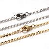 304 Stainless Steel Cable Chain Necklace STAS-L164B-01-1