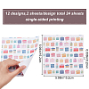 24 Sheets 12 Styles Scrapbook Paper Pads DIY-WH0308-216-2