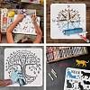 Plastic Reusable Drawing Painting Stencils Templates DIY-WH0172-952-4