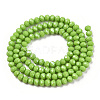 Electroplate Glass Beads Strands EGLA-A034-P4mm-A28-2