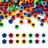  420Pcs 7 Colors Plating Opaque Acrylic Beads OACR-TA0001-14-9