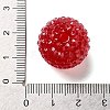 Chunky Resin Rhinestone Bubblegum Ball Beads RESI-S259-A02-3