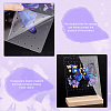 Transparent Acrylic Earring Displays NDIS-WH0015-01D-5