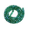 Electroplate Glass Beads Strands EGLA-A044-T4mm-L18-3