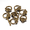 Tibetan Style Alloy Toggle Clasps X-MLF0026Y-NF-2