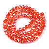 Electroplate Glass Beads Strands EGLA-A034-T6mm-B22-A-2