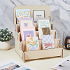 Wood Place Card Display Stands AJEW-WH0348-315-5