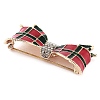 Zinc Alloy Crystal Rhinestone Bowknot Brooches JEWB-I031-01A-2