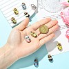 10Pcs 5 Colors Handmade Printed Porcelain Beads PORC-CJ0001-33-4