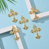 Alloy Rhinestone Cross Big Pendants LS-ALRI-1475-G-NR-5