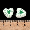Printed Handmade Porcelain Beads PORC-G016-01B-3