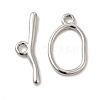 Non-Tarnish 304 Stainless Steel Toggle Clasps X-STAS-F290-06P-1