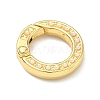 Brass with ABS Plastic Imitation Pearl Snap Clasps KK-I476-22G-2
