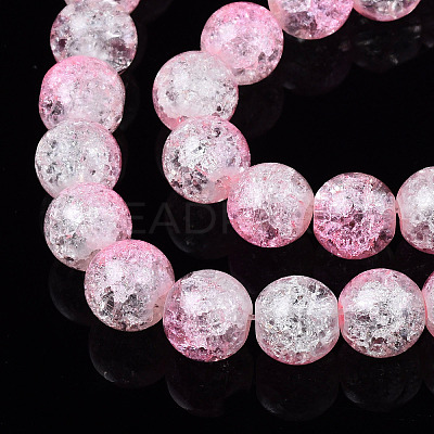 Baking Paint Crackle Glass Beads Strands X-CCG-S001-8mm-02-1