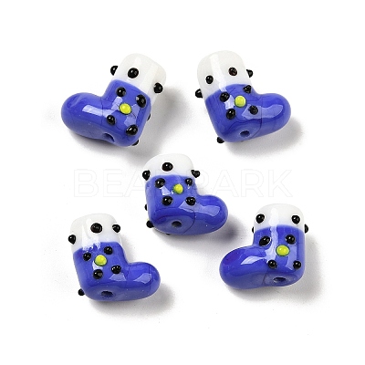 Handmade Lampwork Bumpy Beads Strands LAMP-U001-01F-1-1