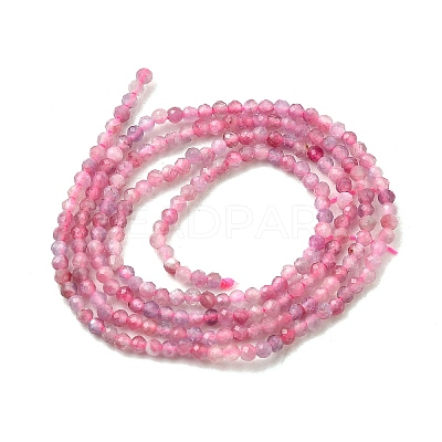 Natural Pink Tourmaline Beads Strands X-G-N342-33A-1