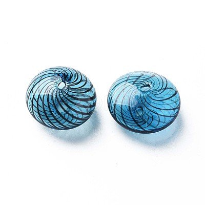 Transparent Handmade Blown Glass Globe Beads GLAA-T012-46-1