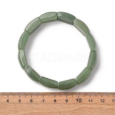 Natural Green Aventurine Bead Stretch Bracelets for Women Men BJEW-C097-02A-08-1