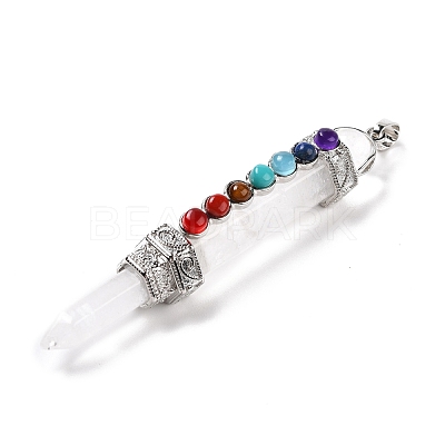 Chakra Theme Natural Quartz Crystal Big Pendants G-I322-06P-05-1