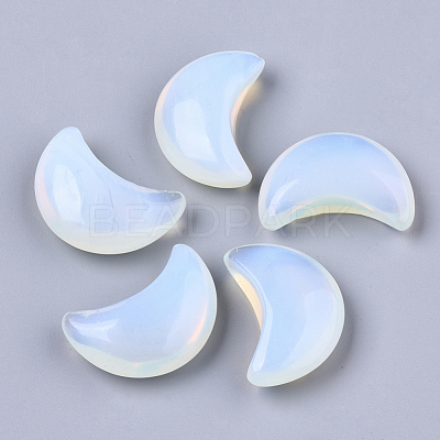 Moon Shape Opalite Healing Crystal Pocket Palm Stones G-T132-001K-1