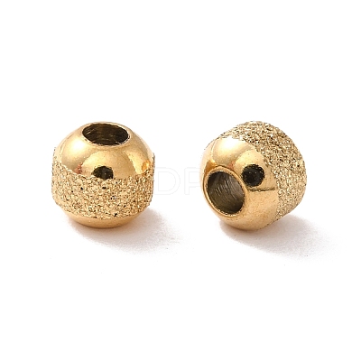 Ion Plating(IP) Textured 304 Stainless Steel Beads STAS-P306-01A-G-1