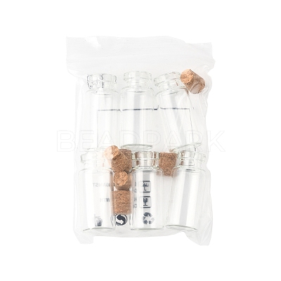 24Pcs 4 Styles Glass Jar Glass Bottles AJEW-FS0001-21-1