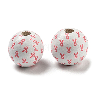Printed Wood Beads WOOD-A022-01A-1