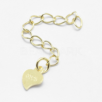 925 Sterling Silver Extender Chains STER-F032-10G-1