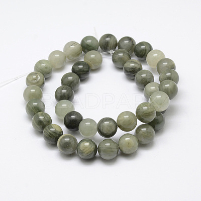 Natural Green Rutilated Quartz Beads Strands G-P325-03-6mm-1