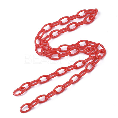 Opaque Acrylic Cable Chains SACR-N010-001E-1