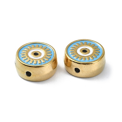 Ion Plating(IP) 304 Stainless Steel Enamel Beads STAS-Q318-13-1